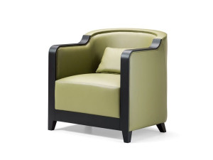 Кожаное кресло с подлокотниками