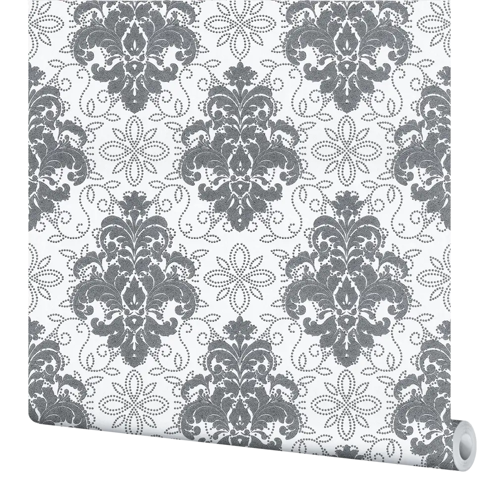 Обои флизелиновые Вензель серые 1.06 м 1116-22 Santreyd STLM-2105634