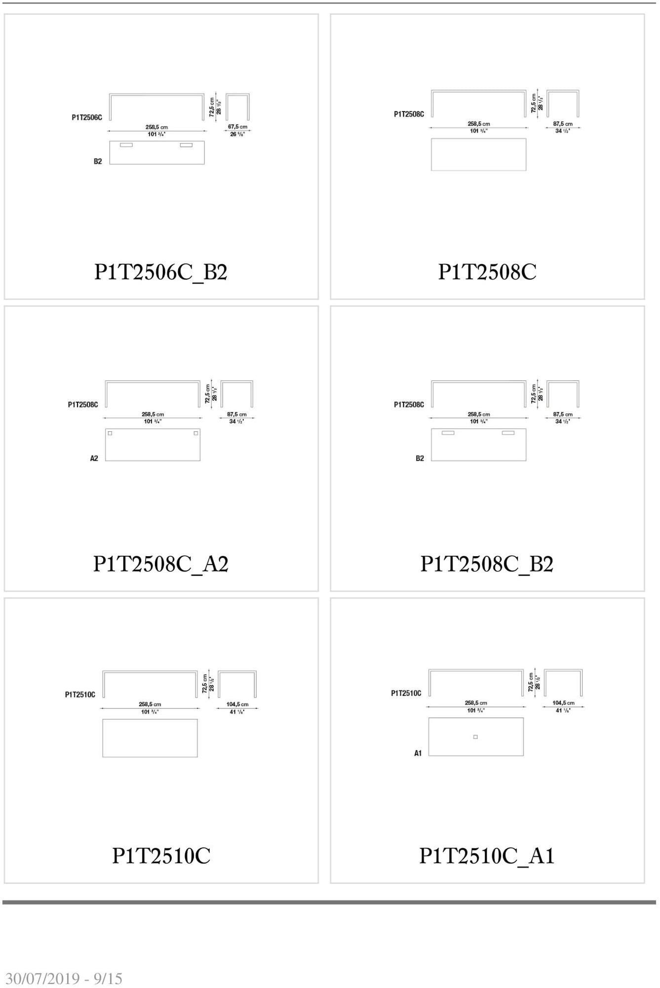 B&B Italia Project Прямоугольный рабочий стол Progetto 1 sun-id-1503584 - Вид №7