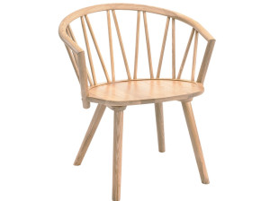 Кресло из белого дуба с подлокотниками