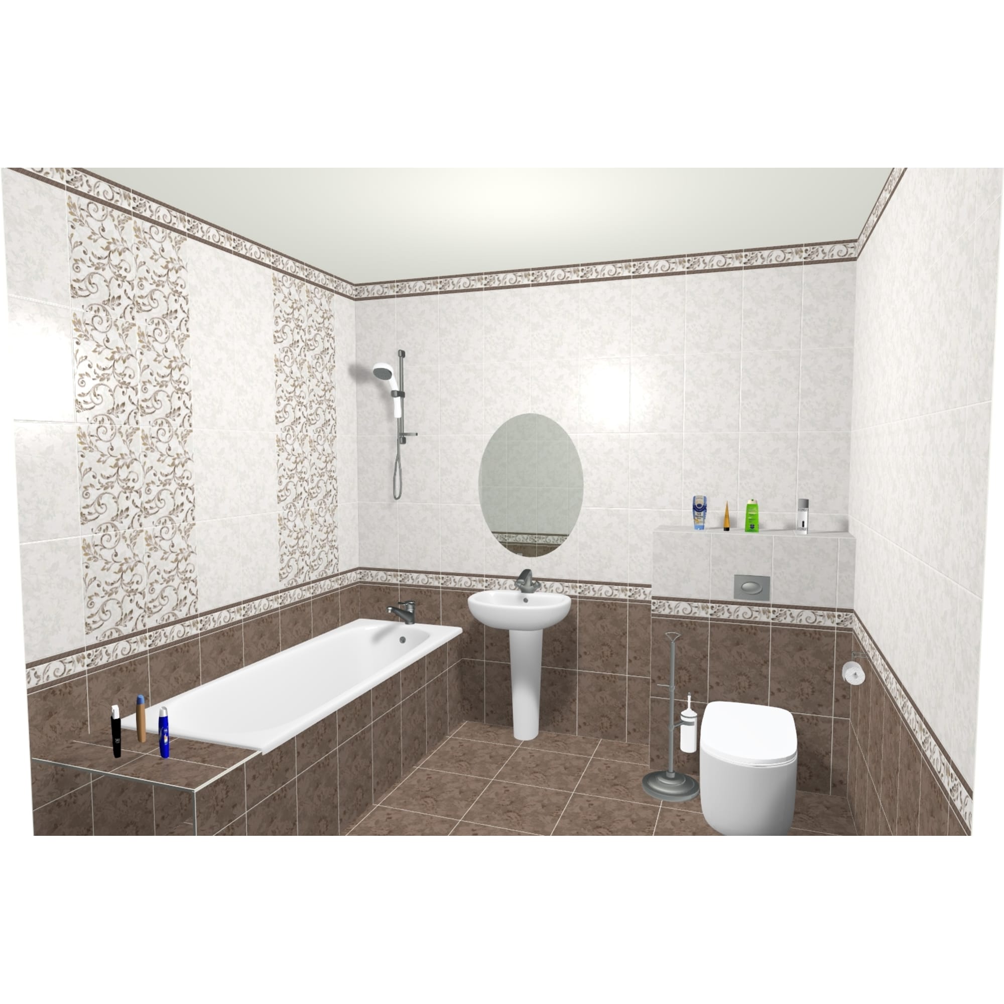 17085485 Бордюр «» 40х8.4 см цвет коричневый Флориан Santreyd  - Вид №3