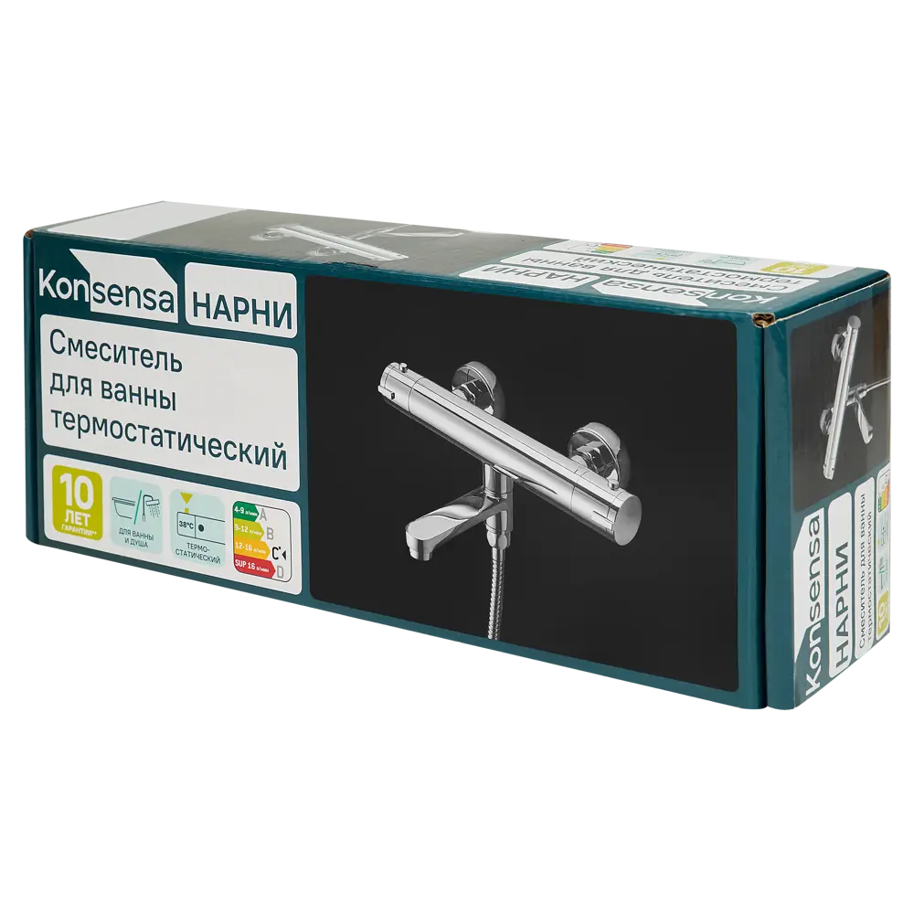 Смеситель термостатический KONSENSA Нарни YH5418-1 с изливом цвет хром STLM-2033948 - Вид №10