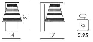 Светодиодный настенный светильник из инженерного пластика Kartell LIGHT-AIR ARCH-00017701 - Вид №3