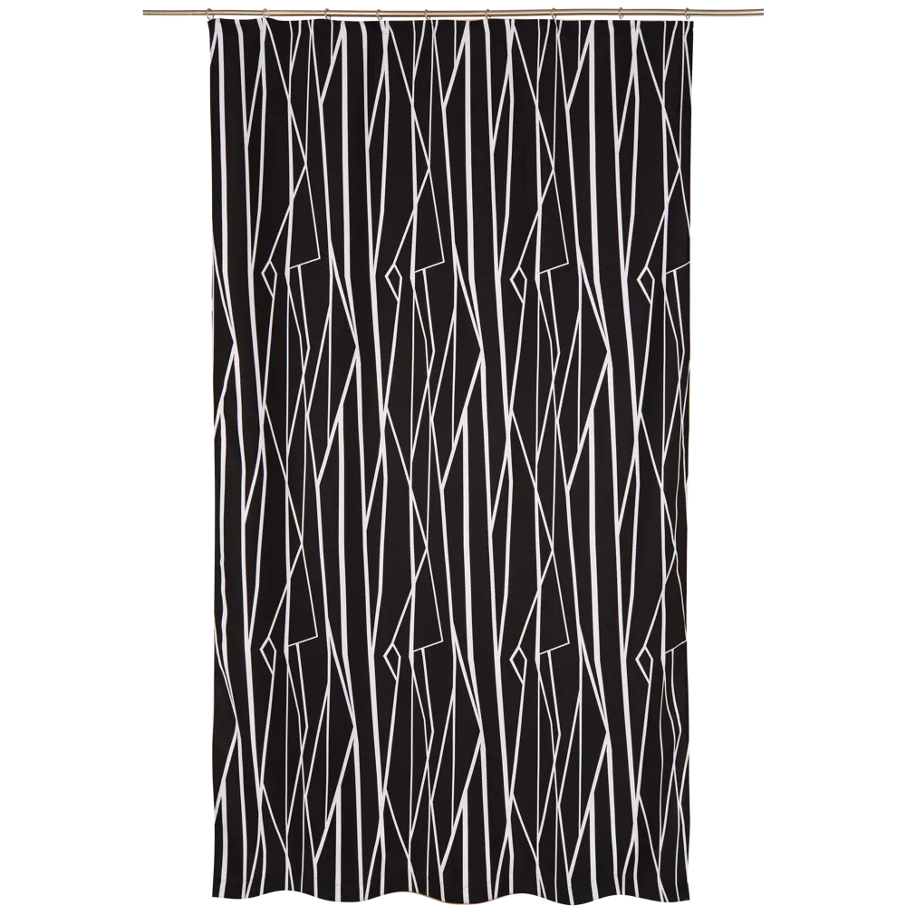 Штора на ленте «Геометрия» 140х260 см цвет чёрно-белый SEASONS STLM-2187962