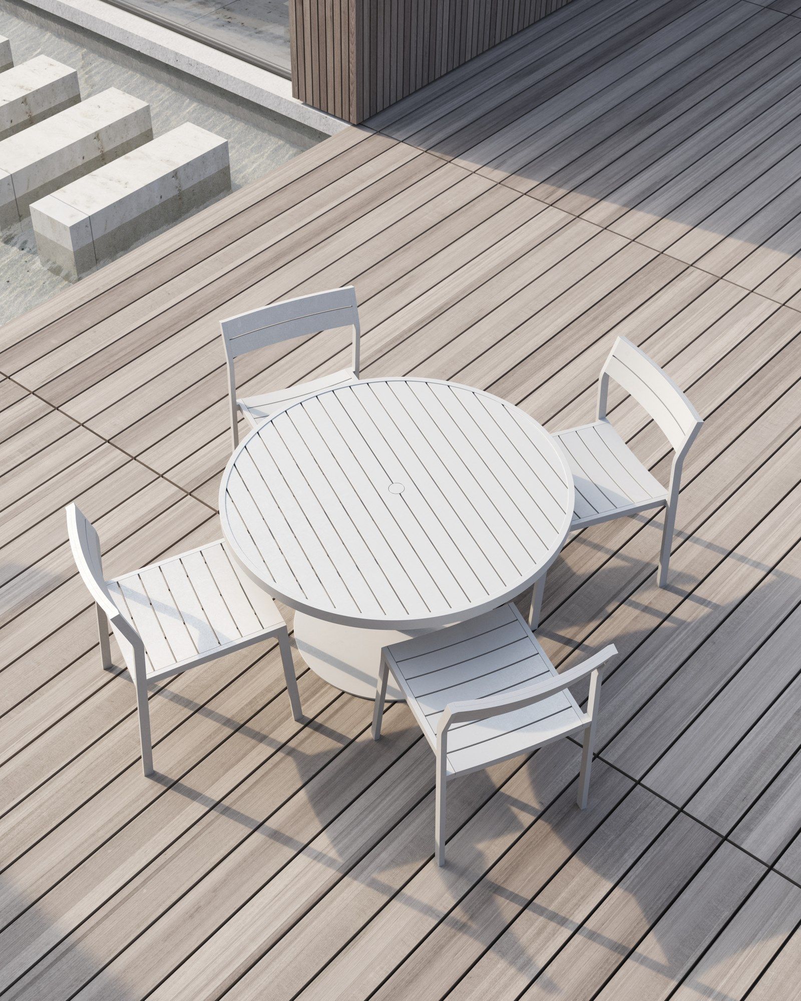 Алюминиевый круглый стол с порошковым покрытием Case Eos ARCH-00010676 - Вид №4