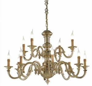 Possoni Illuminazione Люстра из полированной латуни Richard 519/8+4