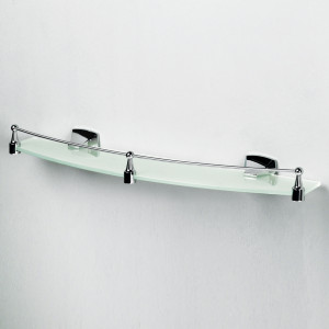 K-2544 Wern (ранее К-2524) Полка стеклянная с бортиком WasserKRAFT Wern K-2500