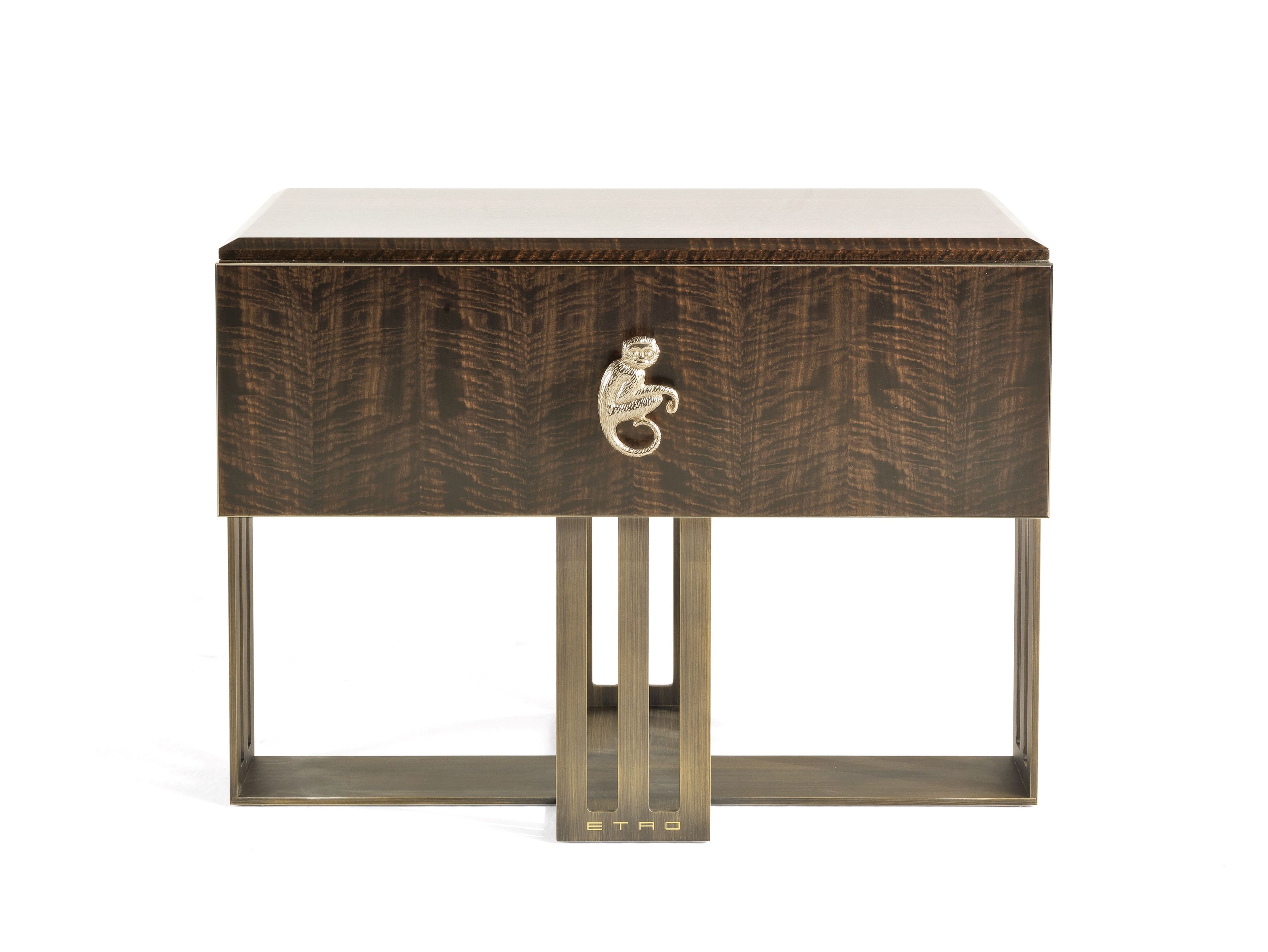 Прямоугольная тумбочка из эвкалипта с ящиками ETRO Home Interiors Klee ARCH-00148757