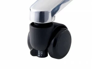 Колесико для кресла прорезиненое с автоматическим стопором MEALUX  261262 Черный