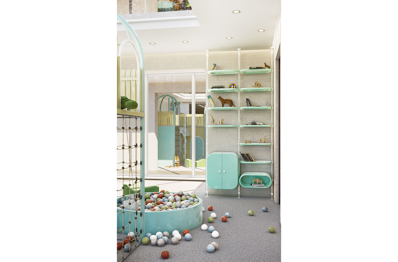 CIST495 Книжный шкаф в детскую Минелли Circu  - Вид №4