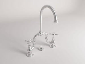 Смеситель для раковины с 3 отверстиями и автоматическим сливом