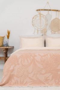 90863053 Покрывало Arya Botanical Garden 160x220 см Махровое Бежевое STLM-0414312 ARYA HOME