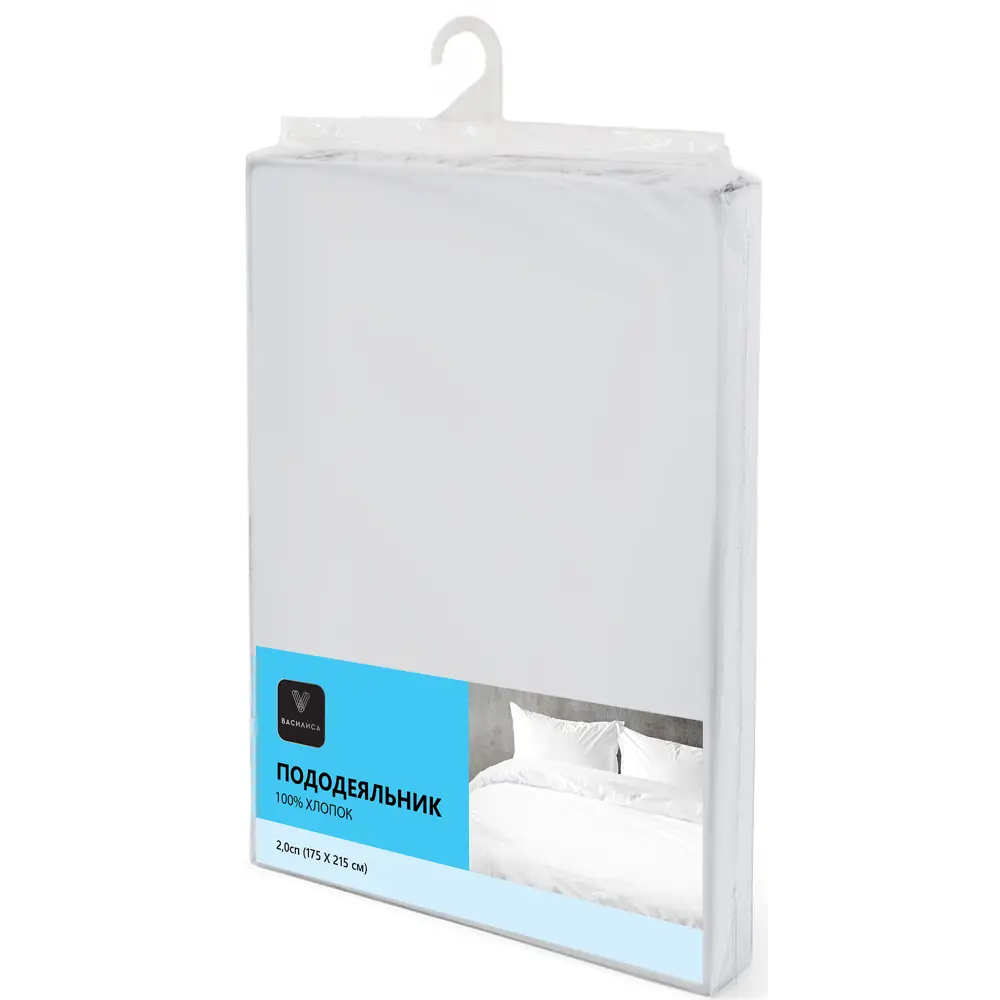 Пододеяльник 175x215 см, бязь, цвет белый Santreyd STLM-2109059
