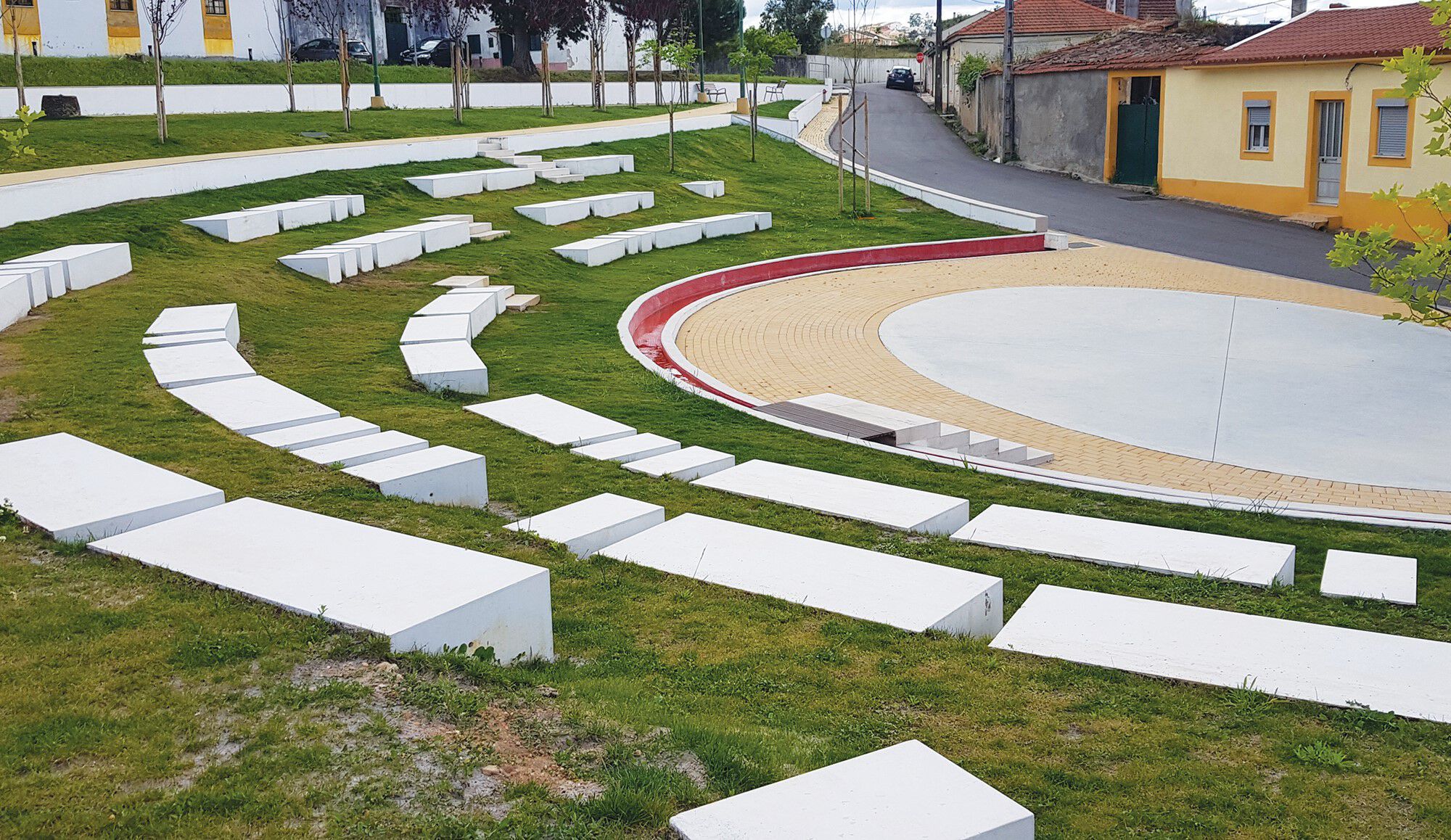 Бетонное наружное сиденье amop основы ARCH-00059117 - Вид №1