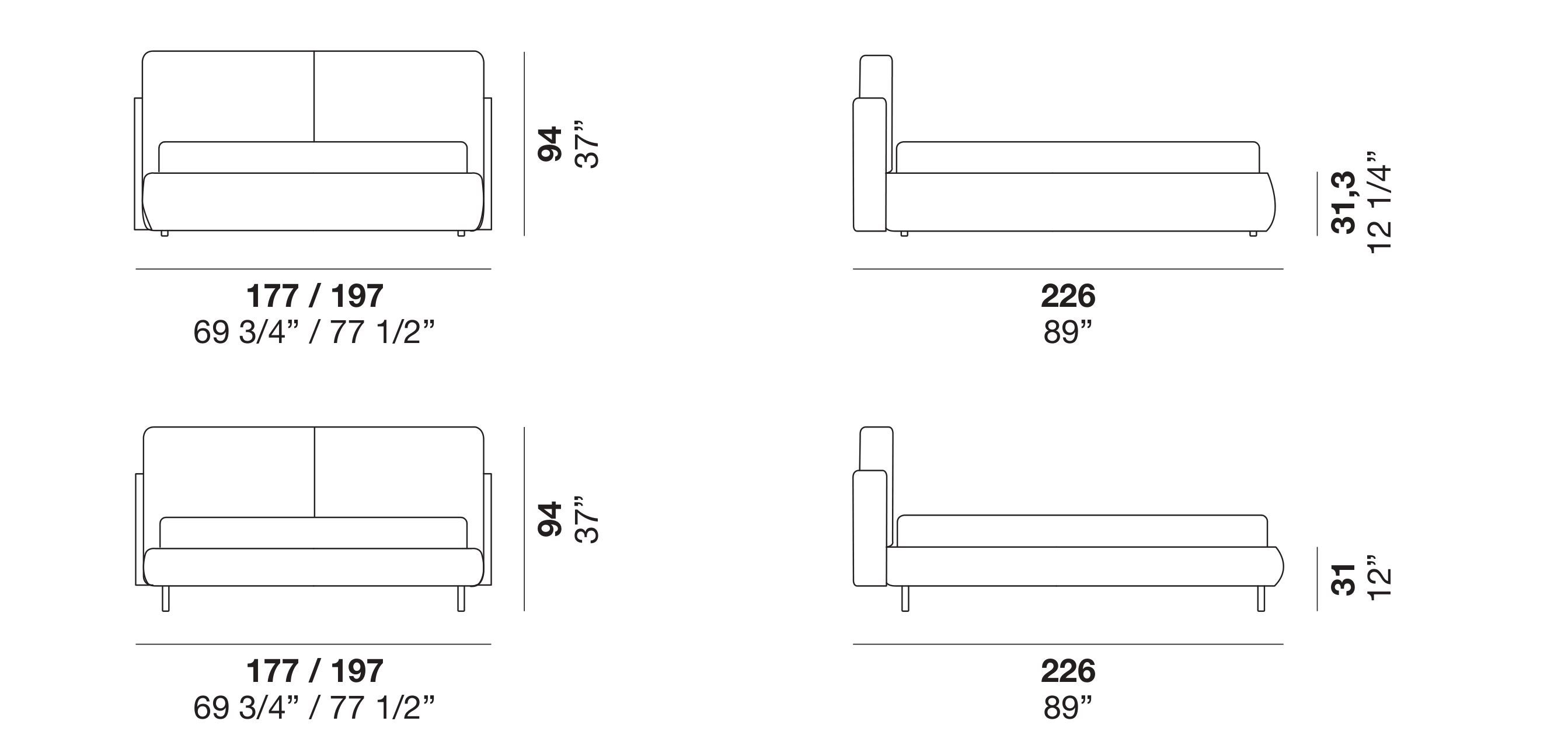 Двуспальная кровать с мягким изголовьем Alf DaFrè HUG ARCH-00011073 - Вид №5