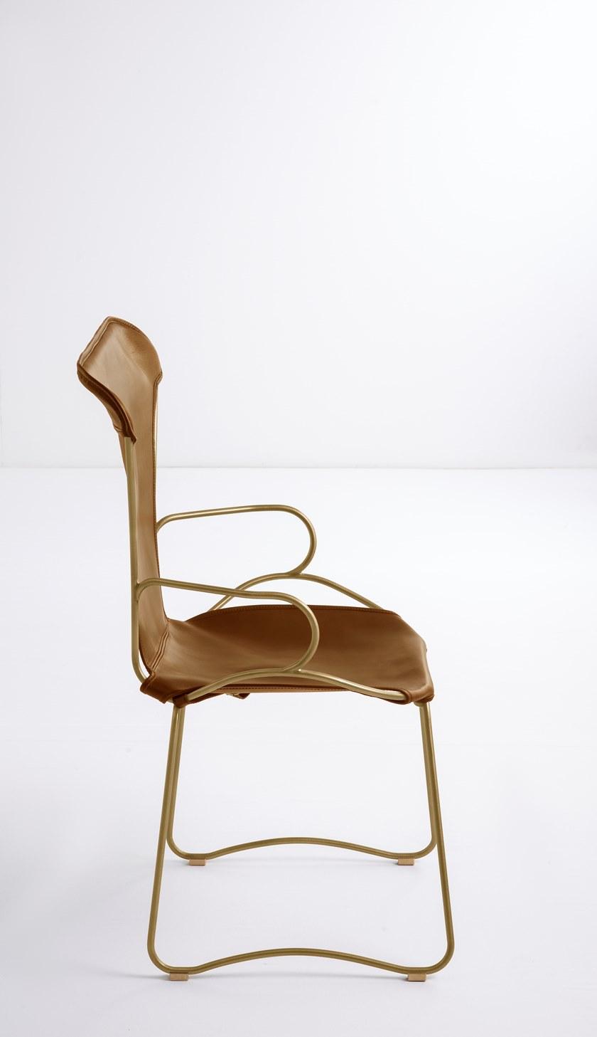 Jover+Valls Кожаное кресло-санки с подлокотниками Hug sun-id-1404190 - Вид №1