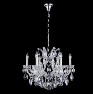 Подвесная люстра Crystal Lux Hollywood SP6 Chrome CRYSTAL LUX ДИЗАЙНЕРСКИЕ, HOLLYWOOD CHROME 00-3888419 Прозрачный;хром