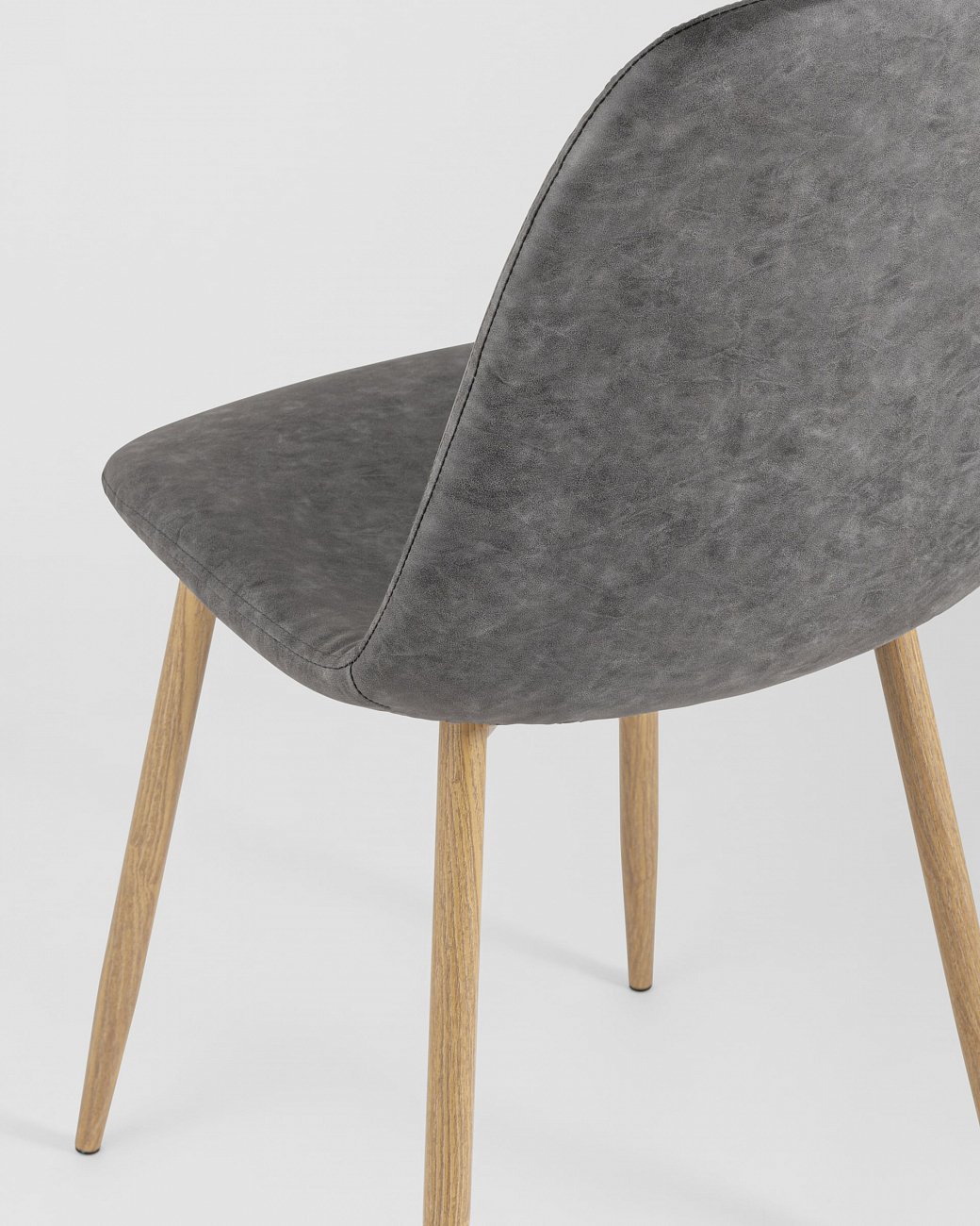 Стул со спинкой серый из экокожи "Валенсия" STOOL GROUP ДИЗАЙНЕРСКИЕ, ИНТЕРЬЕРНЫЕ 00-3946167 Серый  - Вид №6