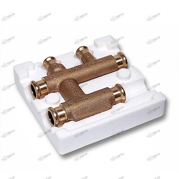 1858015 SANHA 8580 пресс-распределитель в изоляции, ВПр, бронза 15 мм 