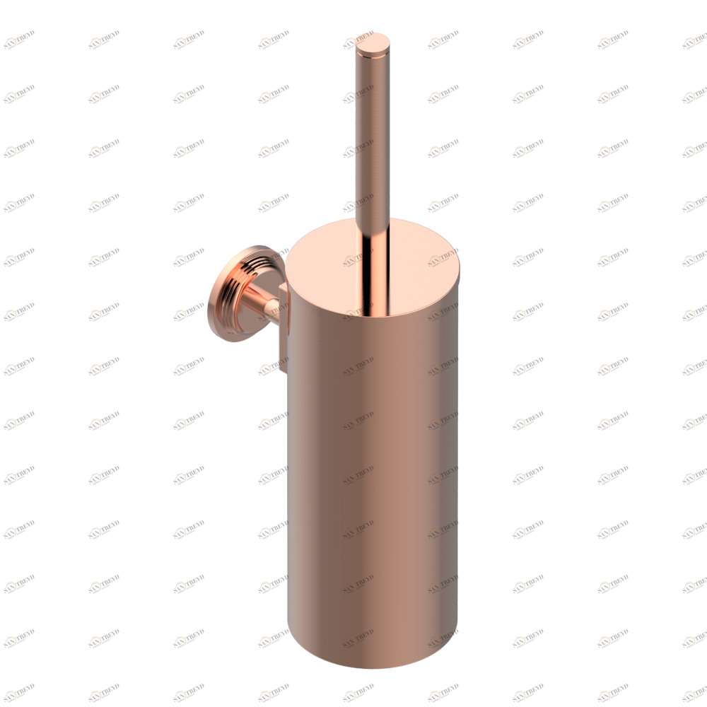 U9F-4720C Стакан настенный и щётка для унитаза с крышкой Thg-paris West coast с ручками-рукоятками с чёрным ониксом Розовое золото U9F-4720C CAT.F