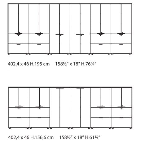 Дубовый офисный шкаф Bralco Aba ARCH-00148254 - Вид №6