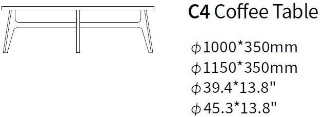 HC28 Cosmo Круглый журнальный столик из мдф  C4  - Вид №1
