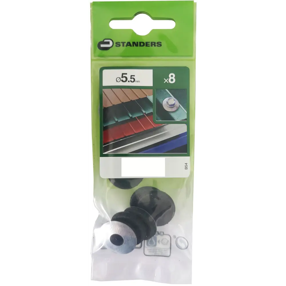 Шайба уплотнительная кровельная Standers EPDM 5.5 мм, 8 шт STLM-2042802 - Вид №1