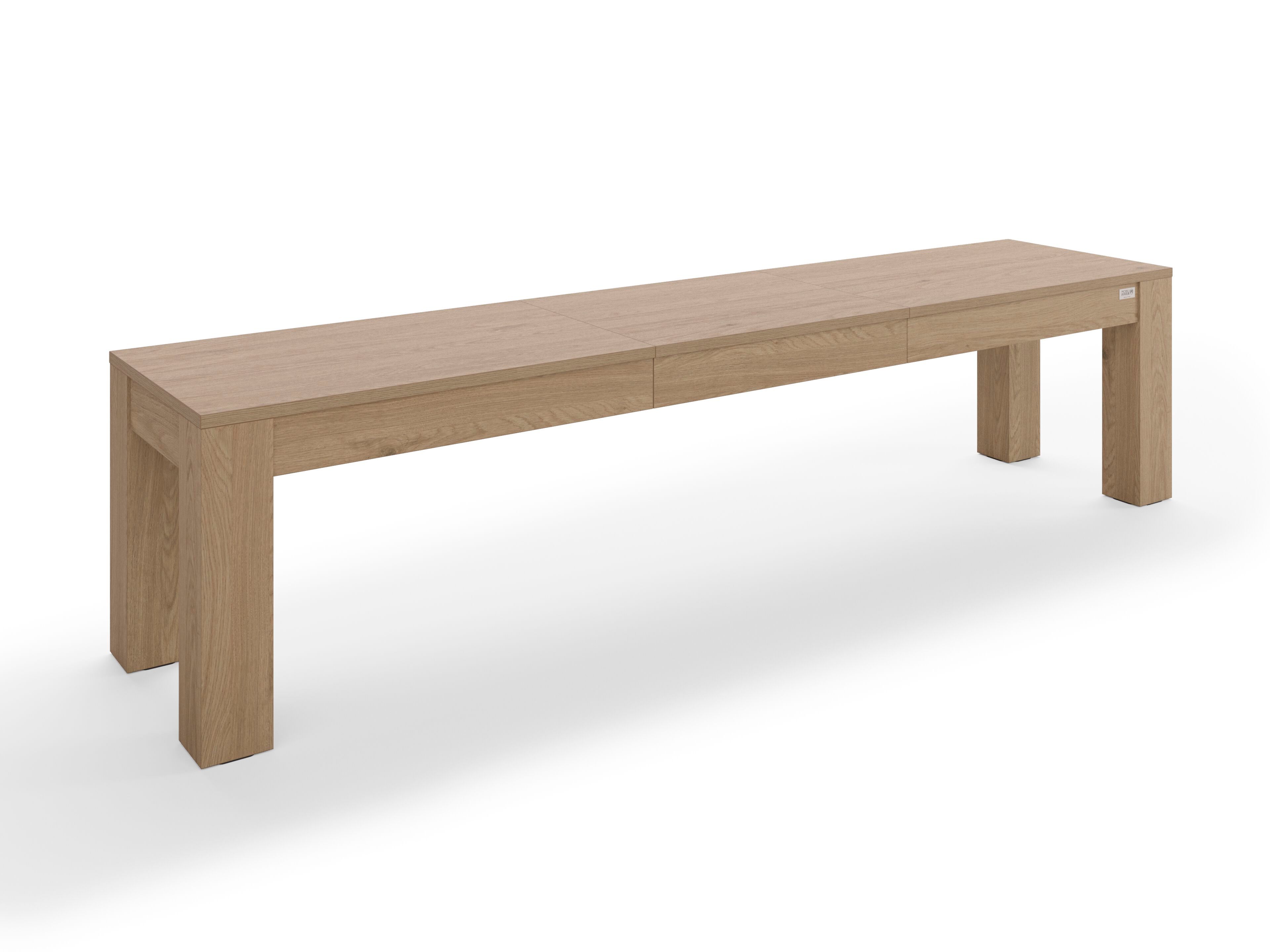 Выдвижной стол из дуба с 2 скамейками Mobili Fiver Rachele ARCH-00144679 - Вид №1