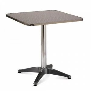 Стол металлический квадратный серебро 60х60 см AFINA МЕБЕЛЬ ДЛЯ ЛЕТНЕГО КАФЕ 130413 Серебро;хром