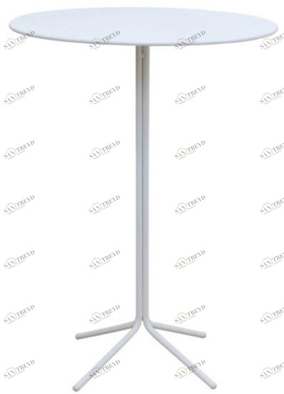 iSimar Круглый садовый стол из оцинкованной стали Mikonos 9192 9193 9184 9185