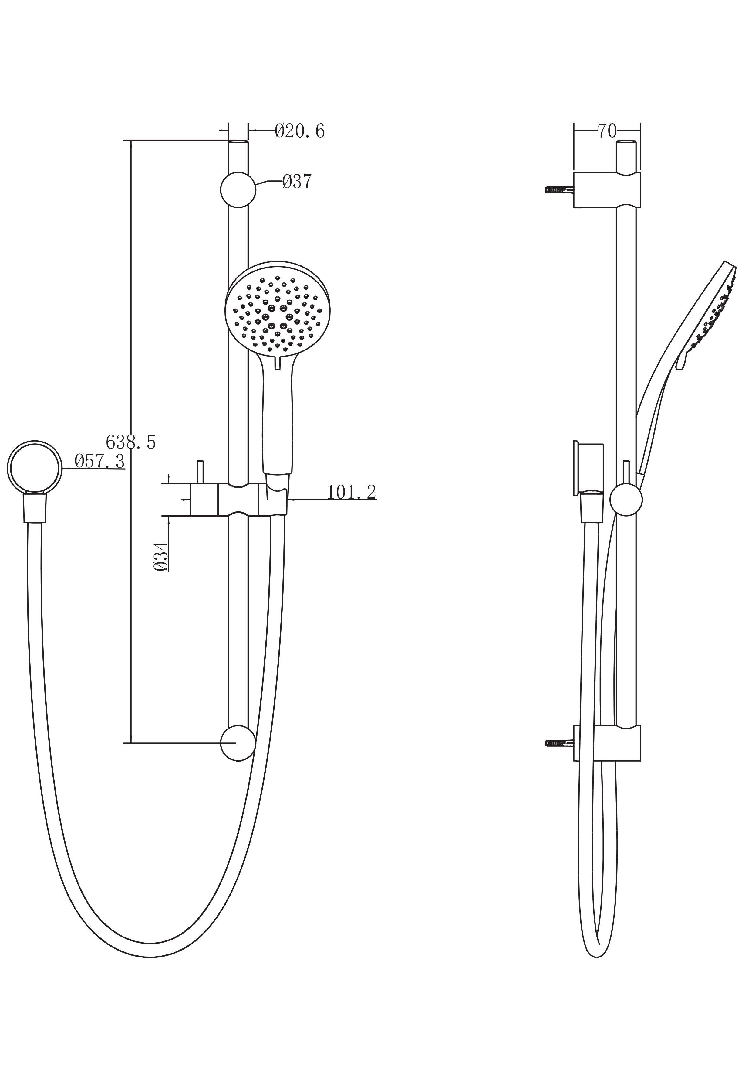 WISRCP Железнодорожный душ Wairere 5F Methven Хром  - Вид №1