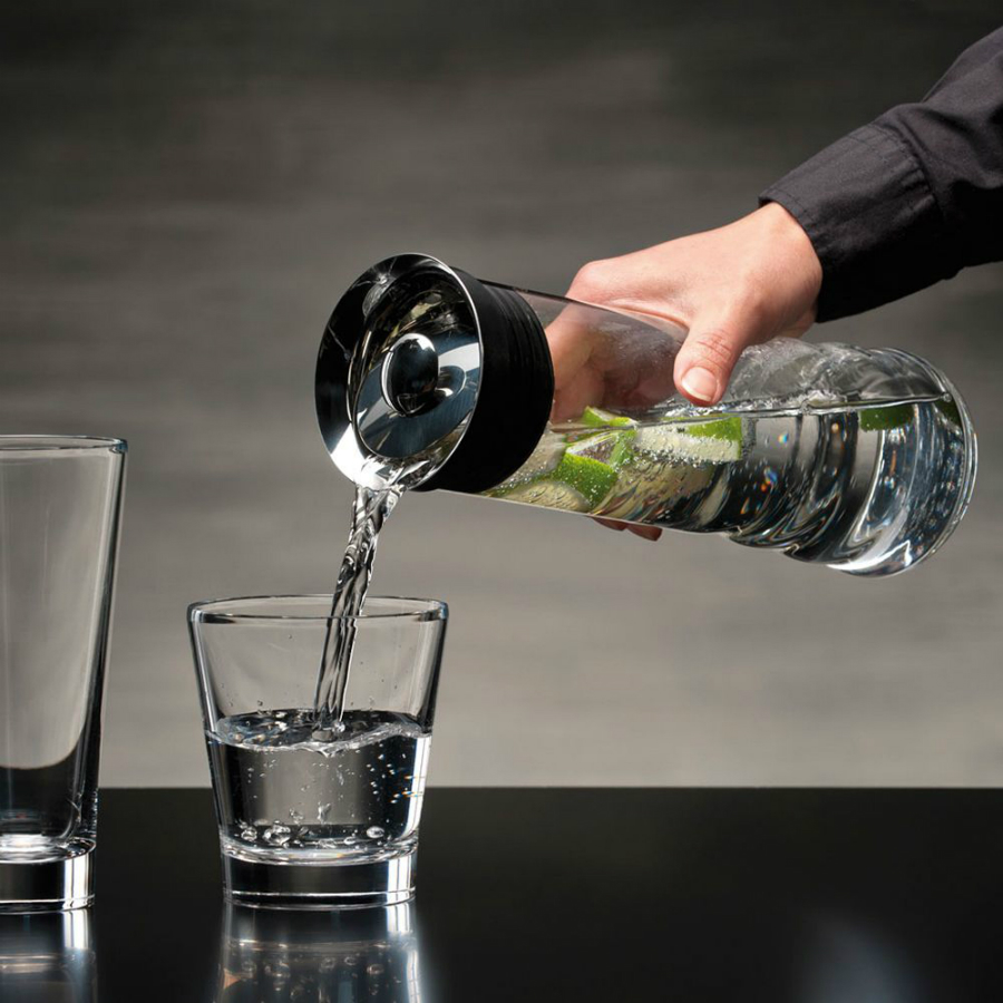 Кувшин Water Carafe с крышкой, 1,05 л, бессвинцовый хрусталь, нержавеющая сталь, пластик Riedel R041413 - Вид №1