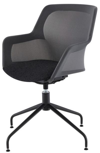 Ligne Roset Вращающееся кресло из ткани с 4 спицами и подлокотниками Piccione 10261480 - Вид №1