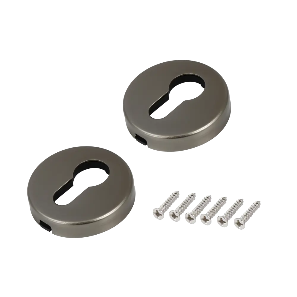 Накладка декоративная Edson для цилиндра замка ø54 мм графит 85163340 STLM-0059260 - Вид №1