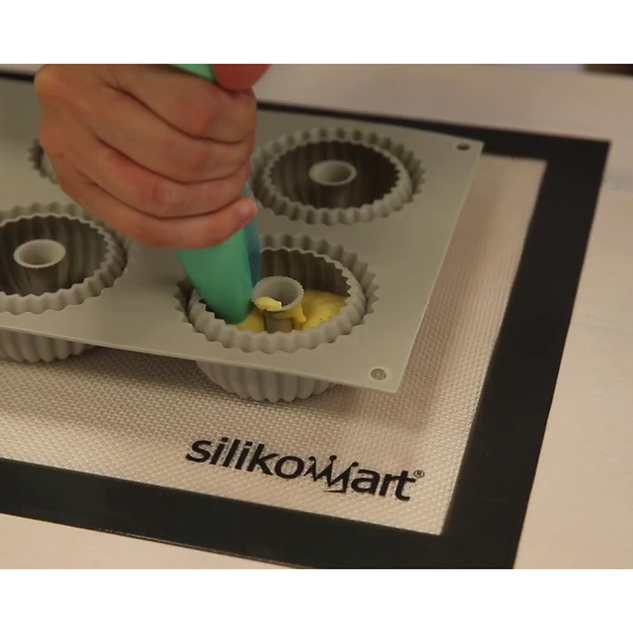 26.233.13.0065 Форма для приготовления пирожных mini raggio 18 х 33,6 см силиконовая Silikomart  - Вид №4