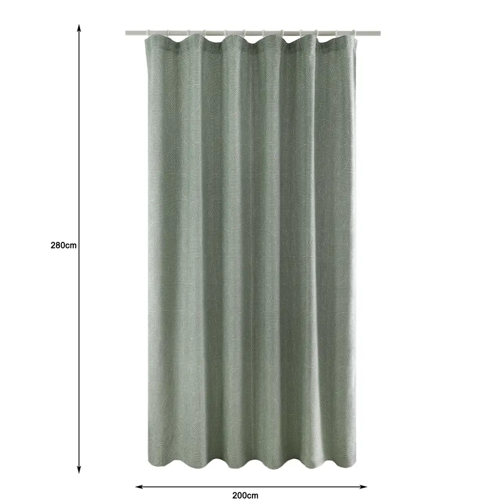 Штора на ленте Inspire Bailen 200x280 см цвет зеленый 89343177 STLM-2135487  - Вид №2