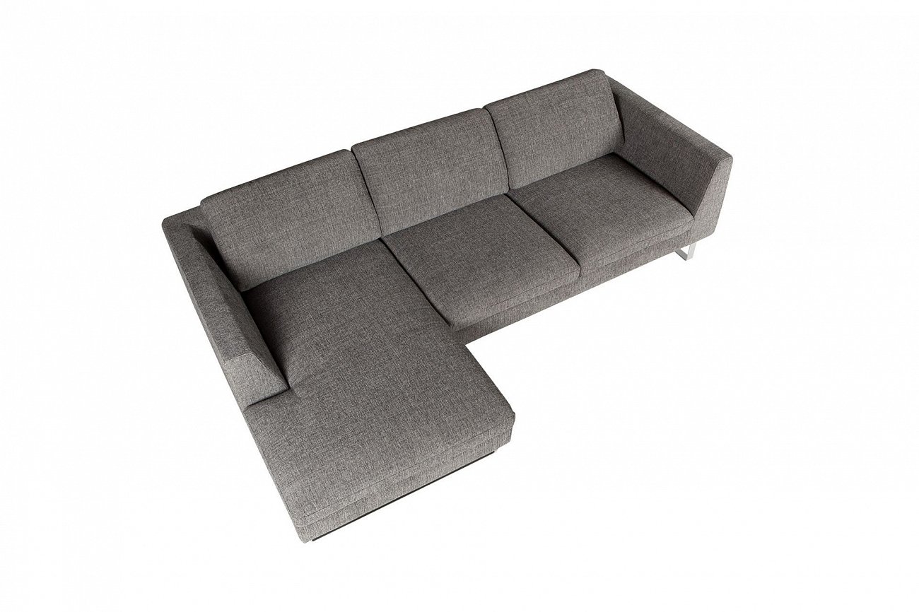 Диван угловой темно-серый 250 см Tokyo SITS ДИЗАЙНЕРСКИЕ, TOKYO 192372 Серый  - Вид №7