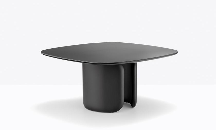 Pedrali Стол с основанием из жесткого полиуретана, обтянутого кожей Elinor 150*150 - Вид №5