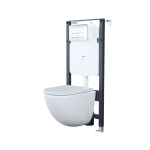 89408358 Комплект инсталляция с унитазом Iddis ODDAX01i73 безободковый с микролифтом клавиша цвет хром