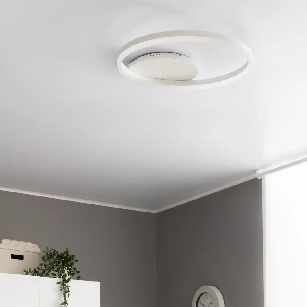 Люстра потолочная светодиодная диммируемая Ritter Eclipse 52085 0 с д/у 64 Вт 16 м² 2700К-6500К цвет белый/хром 84339750 STLM-2102865  - Вид №14