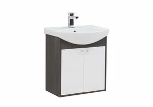 Тумба под раковину Aquanet Грейс 60 дуб кантербери/белый (2 дверцы)