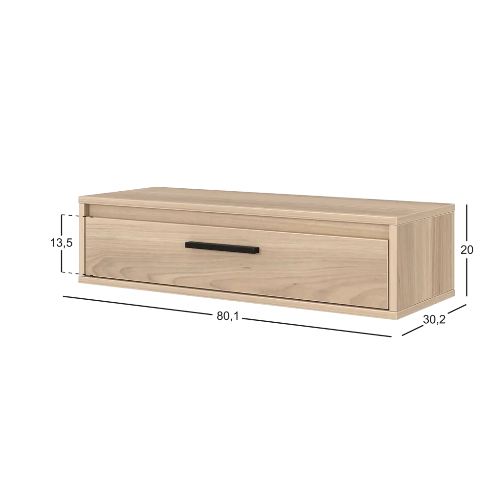 Консоль Лион 80x20x30 см ЛДСП цвет дуб комано Santreyd STLM-2058720 - Вид №6