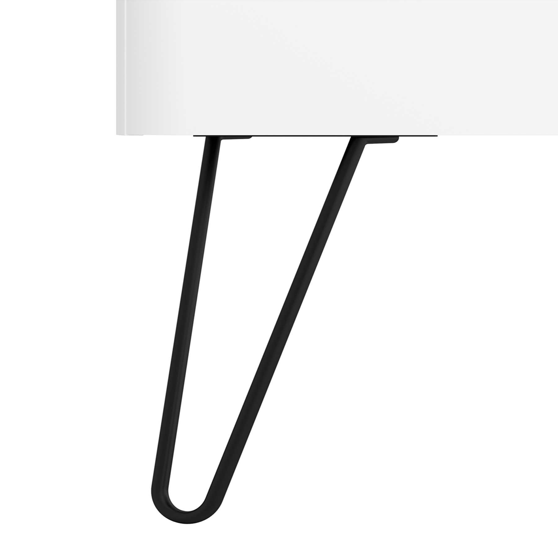 24717 SALGAR Комплект из 2 ножек UNIIQ BLACK 230 мм 