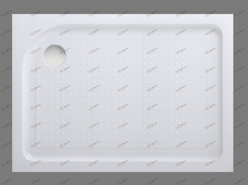 Акриловый поддон BelBagno TRAY-BB-AH-100/80-15-W-L (левый) 