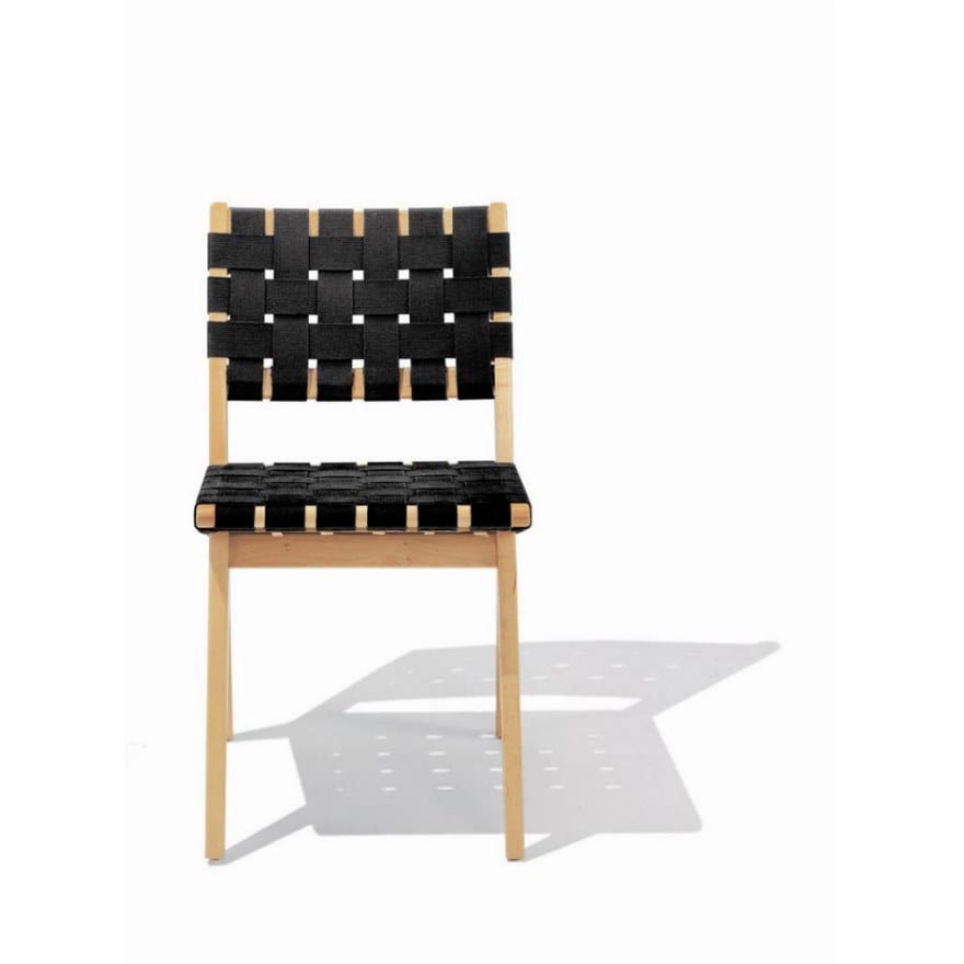 Деревянный стул с хлопковыми полосами Knoll Risom ARCH-00073263 - Вид №3