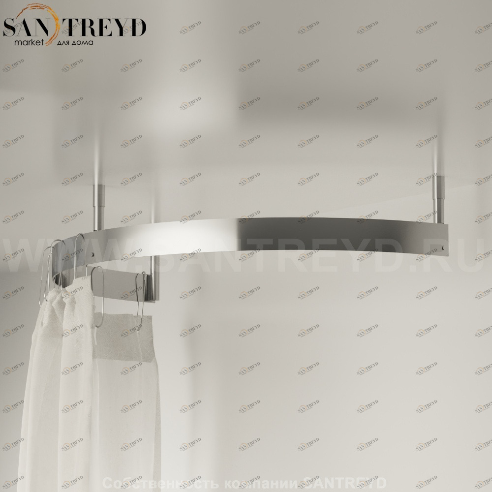 Душевое ограждение COOPER из 3-х сигментов металлическое Agape ADOC0359A