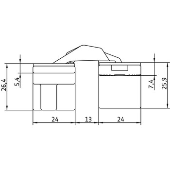 Петля скрытого монтажа Anselmi mod. AN 160 3D Santreyd LK01-982 - Вид №4