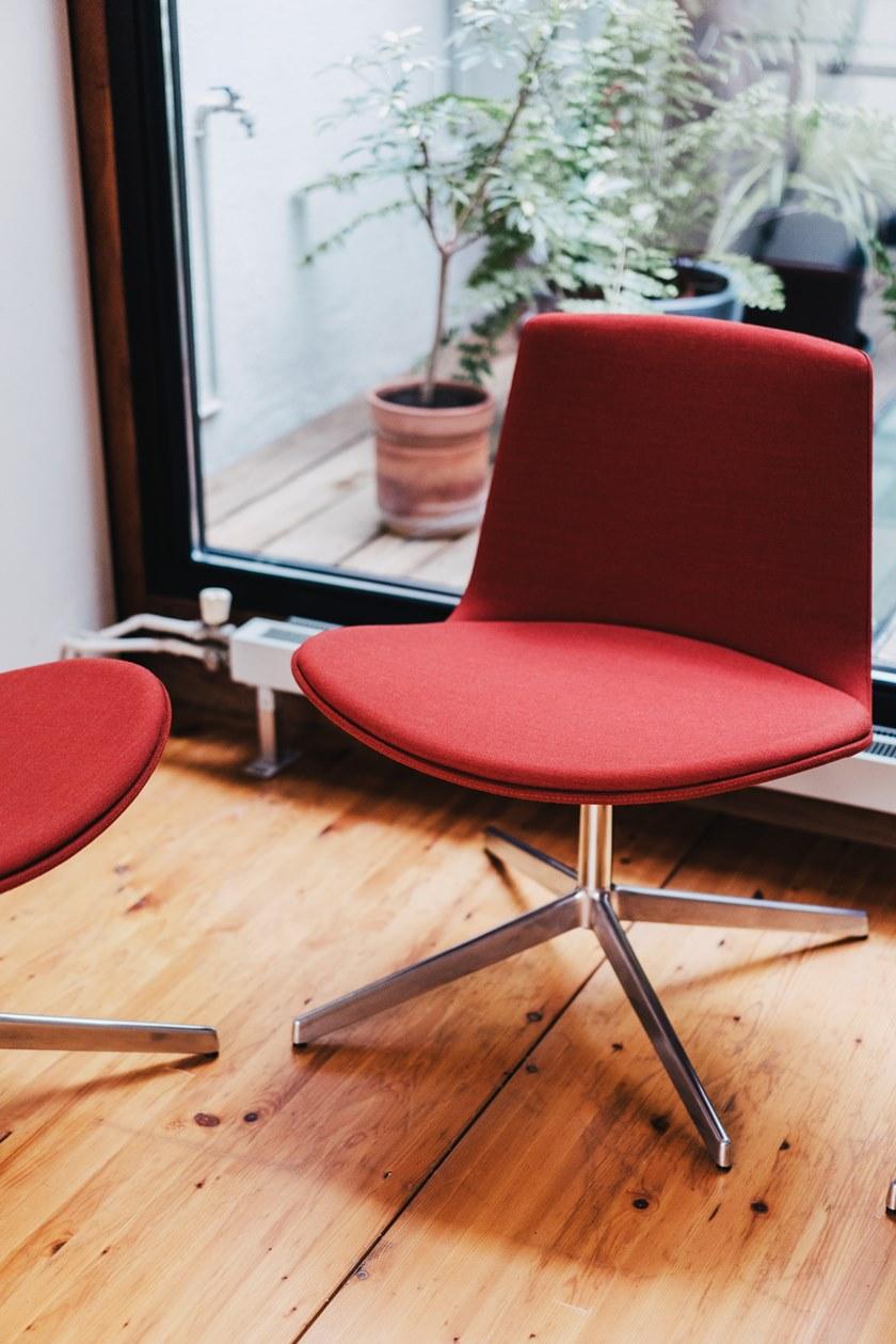 ENEA Кресло с обивкой из ткани с 4 спицами Lottus lounge sun-id-1429077 - Вид №10