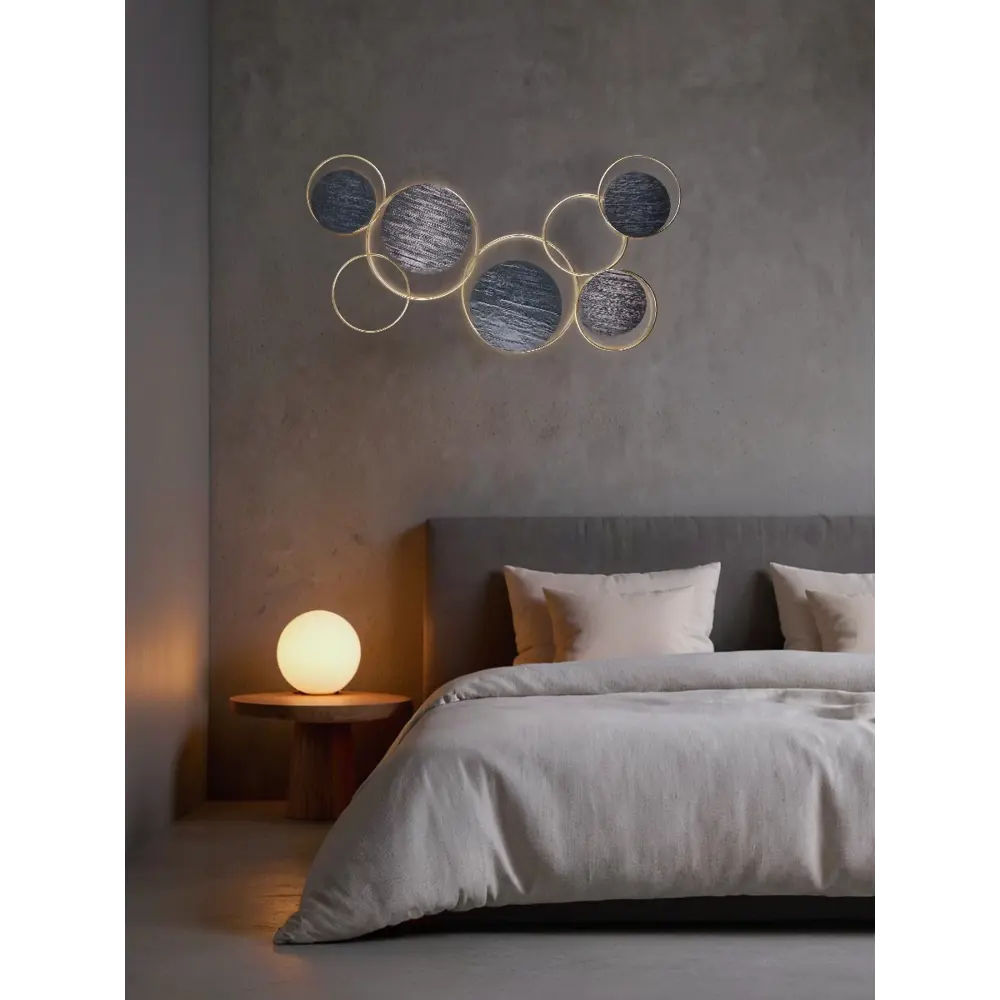 Панно 95.3 см металл цвет черно-золотой Santreyd STLM-2010792 - Вид №5