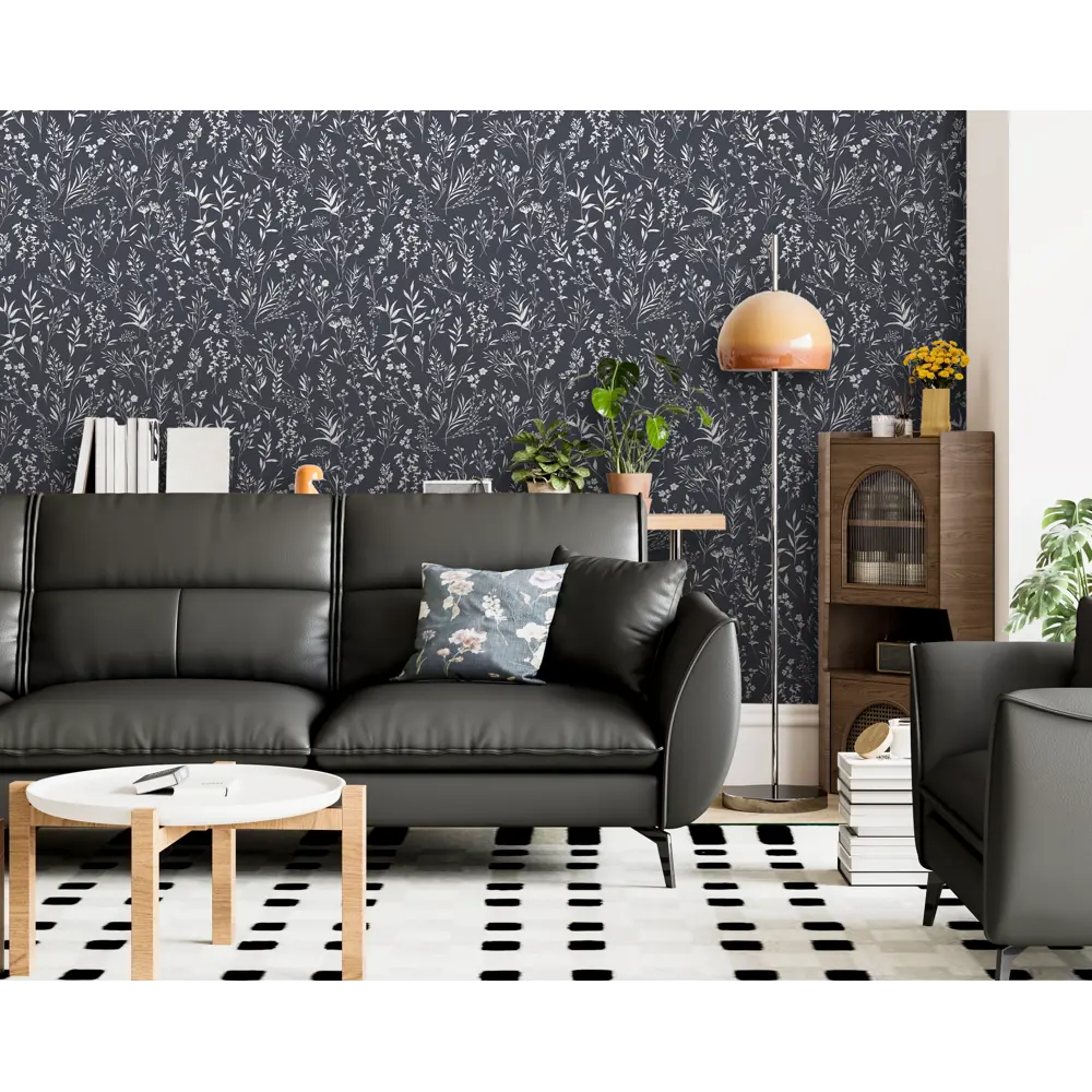 Victoria Stenova Lavanda - флизелиновые обои с растительным узором в серых тонах 89400067 STLM-1565410 - Вид №3